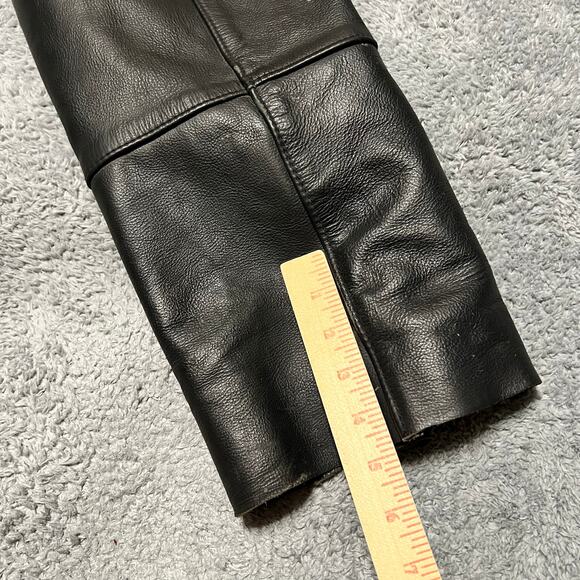 Harley Davidson Women's Leather Motorcycle Chaps Small Long Biker Riding Black - Picture 8 of 8
